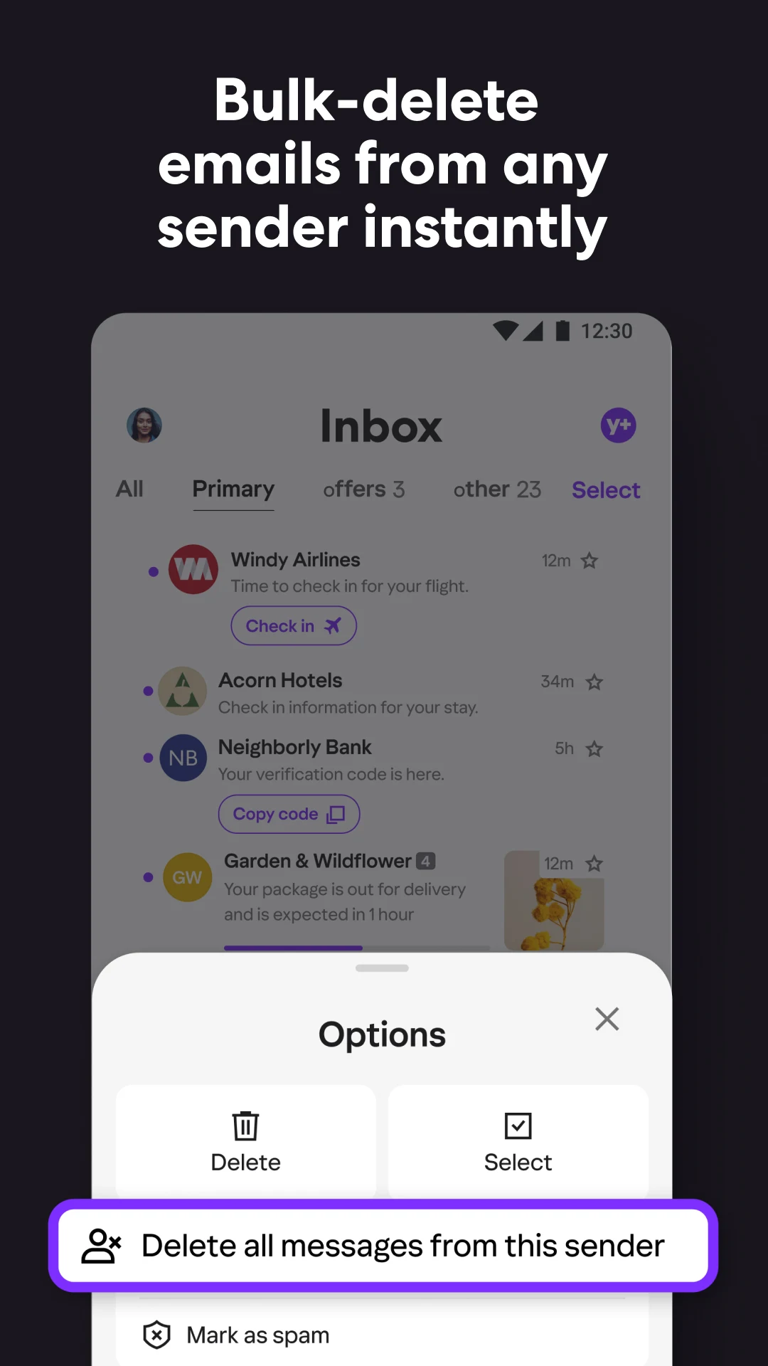Yahoo Mail: Email & Planner screenshot